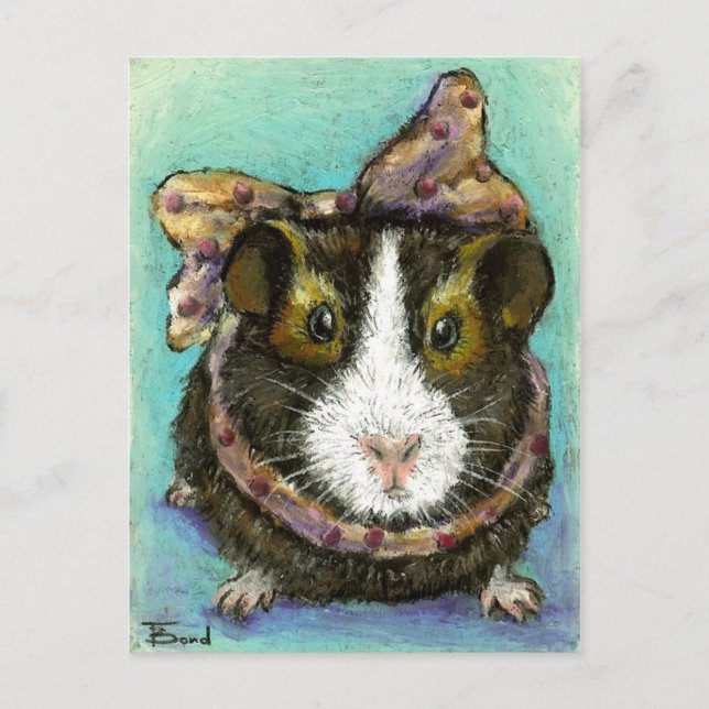 Carte postale de porc de Guinée (Devant)