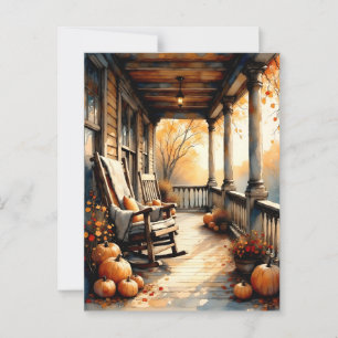 Carte postale de Porche de campagne en automne