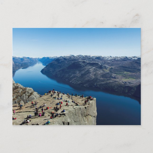 Carte postale de Preikestolen (roche de pupitre) (Devant)