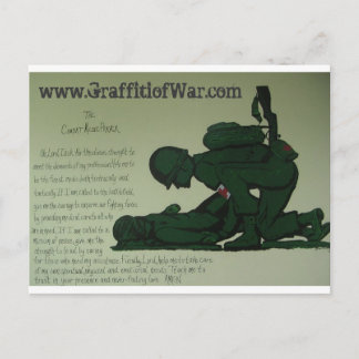 Carte postale de prière de médecin de combat