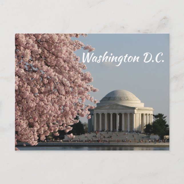 Carte postale de printemps à Washington DC (Devant)