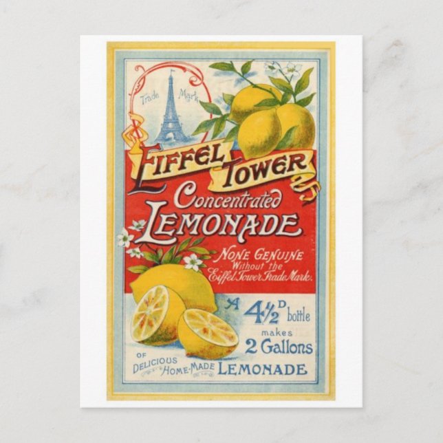 Carte postale de publicité vintage (Devant)