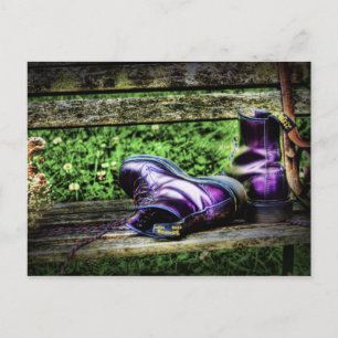 Carte postale de Purple Boots