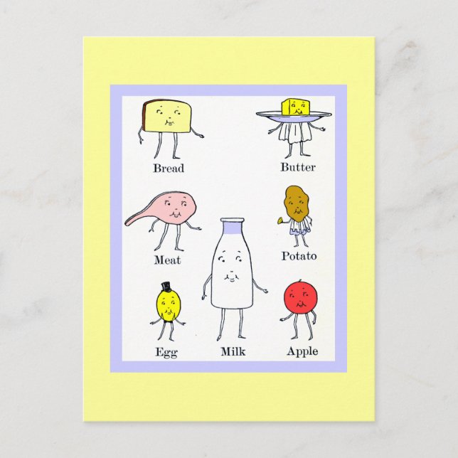 Carte postale de recette personnalisée pour les al (Devant)