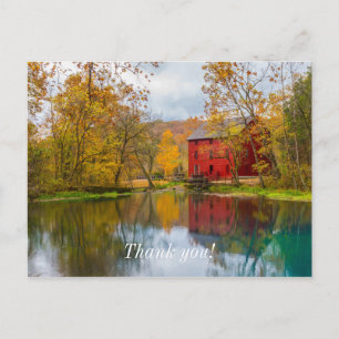 Carte postale de remerciement Alley Mill And Sprin