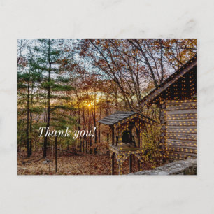 Carte postale de remerciement Bois d'Automne Couch