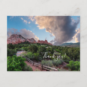 Carte postale de remerciement Colorado Sleeping Gi