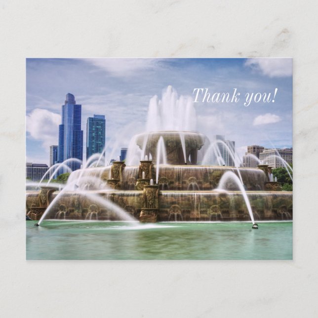 Carte postale de remerciement de Chicago Buckingha (Devant)