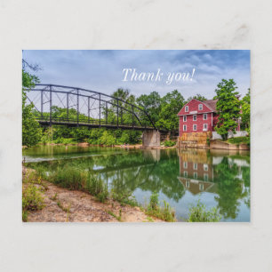Carte postale de remerciement d'été à War Eagle Mi