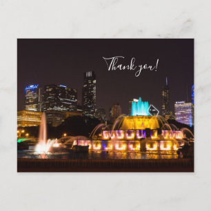 Carte postale de remerciement du parc Grant de Chi