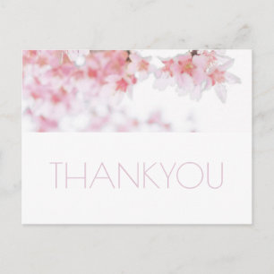 CARTE POSTALE DE REMERCIEMENT FLEUR DE CERISIER