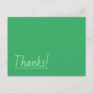 Carte postale de remerciement humble et minimalist