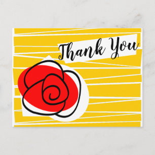 Carte postale de remerciement paysage Rose Espagno