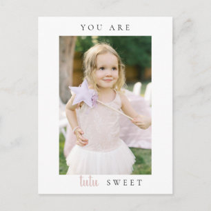 Carte postale de remerciement pour anniversaire de
