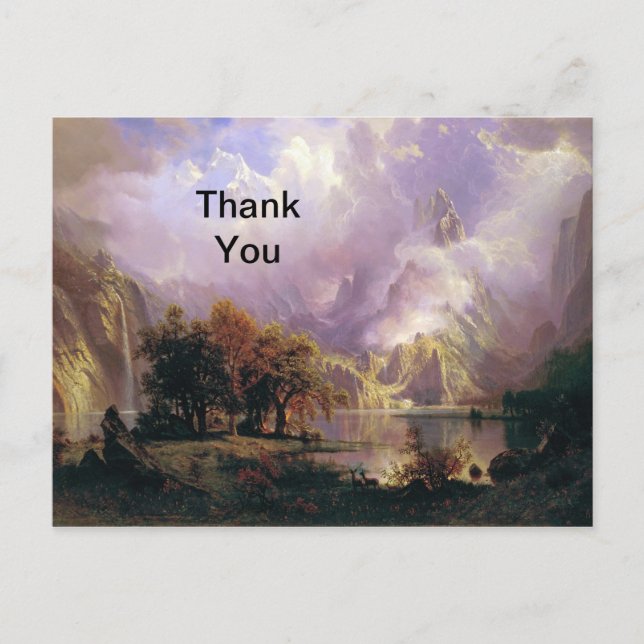 Carte postale de remerciement pour le paysage de l (Devant)