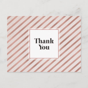 Carte postale de remerciement tendance