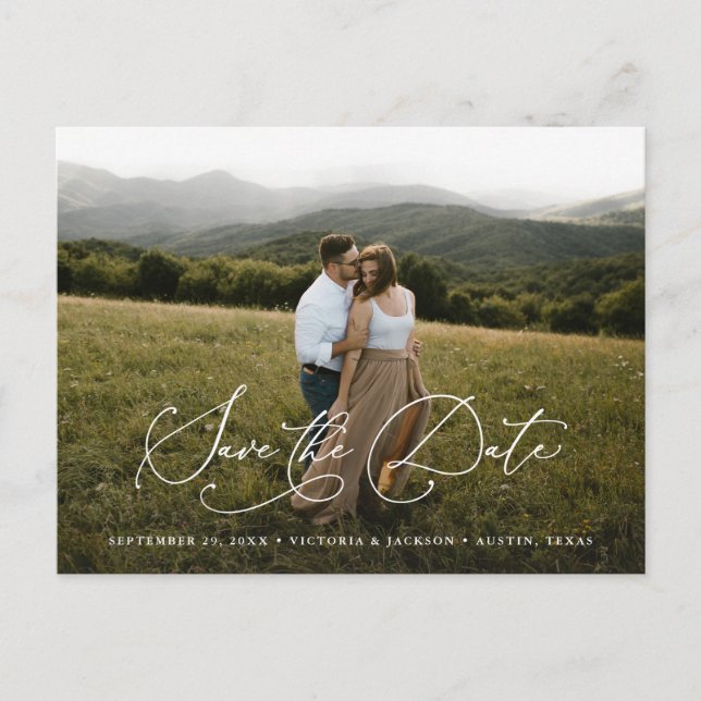 Carte postale de rendez-vous amoureux avec date de (Devant)