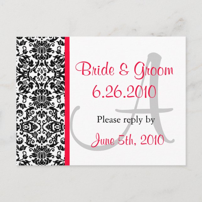 Carte postale de réponse Damas (Devant)