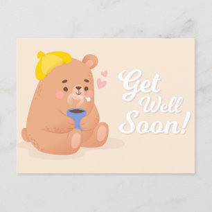 Carte postale de rétablissement mignonne