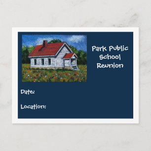 CARTE POSTALE DE RÉUNION SCOLAIRE