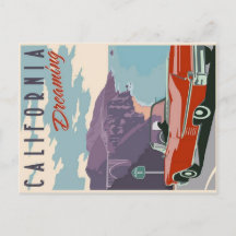 Carte postale de rêve californien