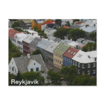 Carte postale de Reykjavik Islande
