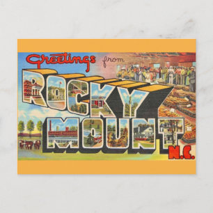 Carte postale de Rocky Mount NC
