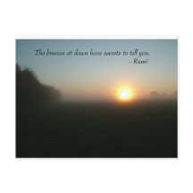 Carte postale de Rumi 'The Breezes at Dawn'