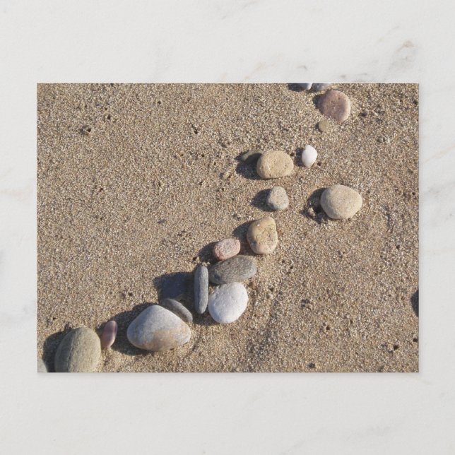 Carte postale de sable et galets (Devant)