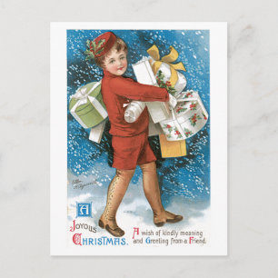Carte postale de salutation avec l'image vintage