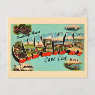 Carte postale de salutation de Chatham Massachuset