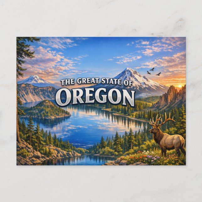 Carte postale de salutations de l'Oregon  (Devant)