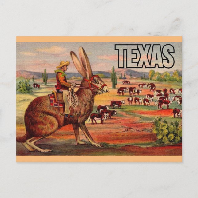 Carte postale de salutations de voyage du Texas -  (Devant)