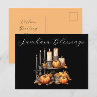 Carte postale de Samhain Blessings