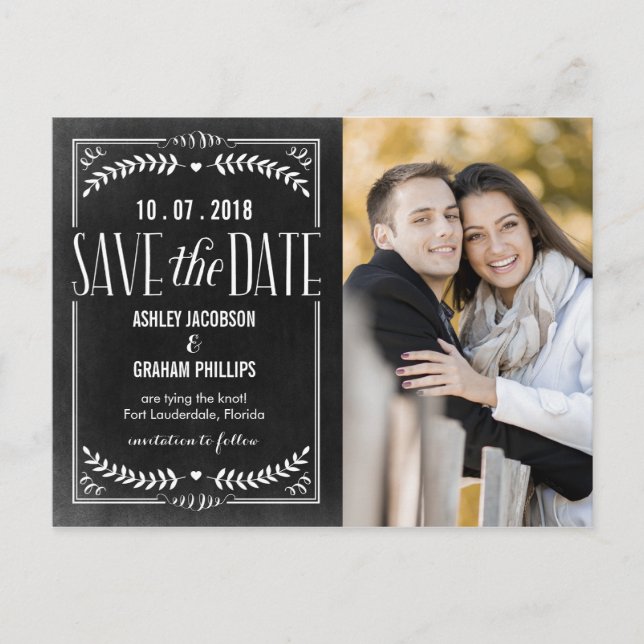 Carte postale de sauvegarde de date de amour magni (Devant)