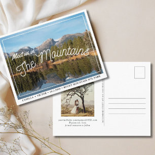 Carte postale de sauvegarde de mariage à Rocky Mou