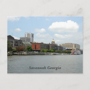 Carte postale de Savannah Géorgie