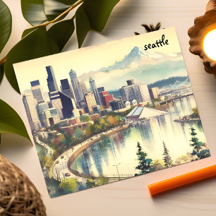 carte postale de seattle