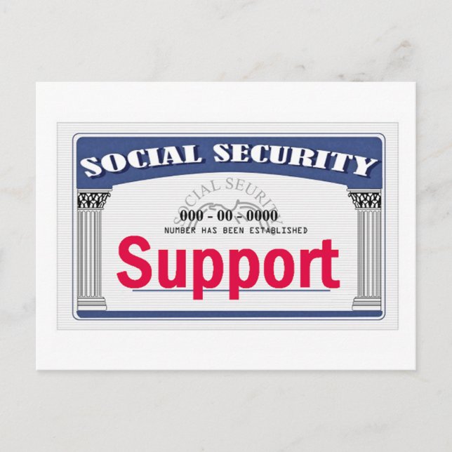 Carte postale de sécurité sociale (Devant)