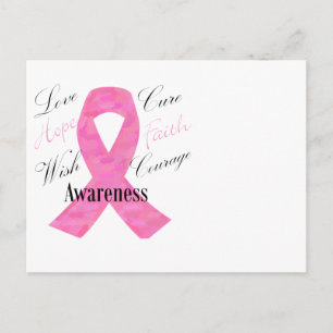 Carte postale de sensibilisation au cancer du sein