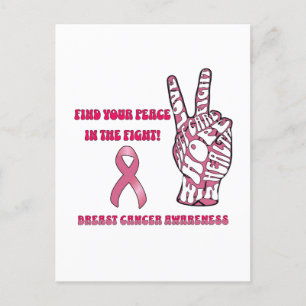 Carte postale de sensibilisation au cancer du sein
