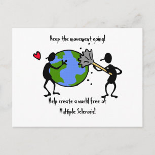 Carte postale de sensibilisation MS