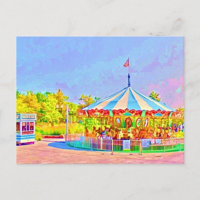 Carte postale de Shawna Mac - Manège de Boston (Devant)
