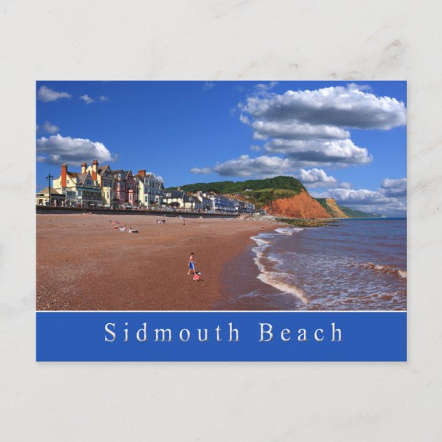Carte postale de Sidmouth Beach (Devant)