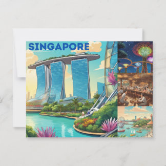 Carte postale de Singapour