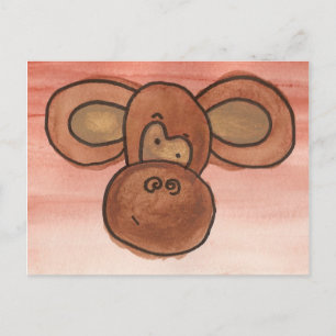Carte postale de singe