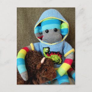 Carte postale de singe de Mars - Jed