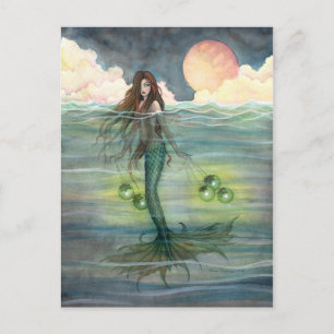 Carte postale de sirène "Mer illuminée"