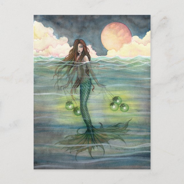 Carte postale de sirène "Mer illuminée" (Devant)