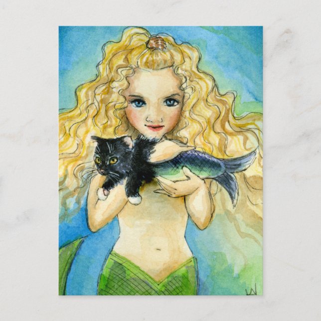 Carte postale de sirène, mercat art peinture (Devant)